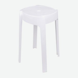 Пластиковый табурет белый 30*46*30см 1.05 кг