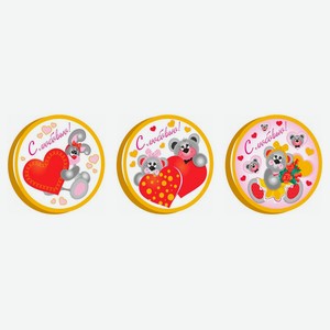 Шоколад фигурный «Шоколадный Мир» Медаль любовь, 4,5 г в ассортименте