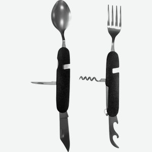 Мультитул походный ACTIWELL нож,откр.д/бут., консер.нож, вилка, ложка, штопор GB-LT914, Китай