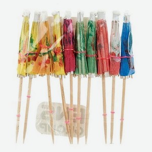 Украшение декоративное для коктейлей ENS Group Зонтики 9х9х10см, 12 шт