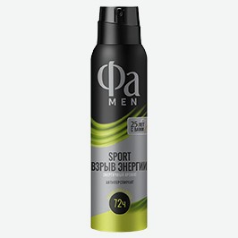 Антиперспирант Фа Мэн, Спорт, Взрыв Энергии, 150 Мл