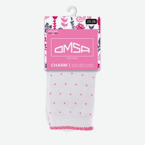 OMSA Kids 22P31 Носки детские в горошек Bianco, 19-22 (12-14)