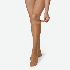 B.WELL Гольфы компрессионные прозрачные JW-111 бежевые, размер 4