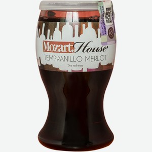 Вино Mozart House Tempranillo Merlot Франция красное сухое 8.5-15%, 187мл