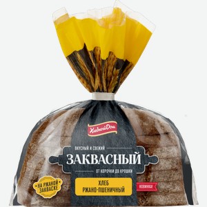 Хлеб Заквасный ржано-пшеничный нарезанный половинка Fazer 400г 400 г