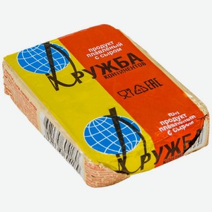 Продукт сырный плавленый Дружба континентов с сыром 50% СЗМЖ, 70г
