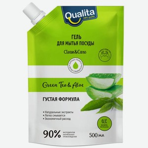 Ср-во Д/посуды Квалита Зеленый Чай И Алоэ 500мл Дой-пак