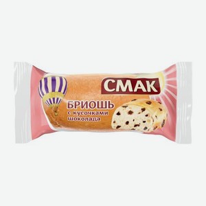 Бриошь Французские улочки с кусочками шоколада Смак 30г 30 г
