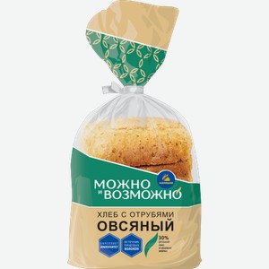 Хлеб Овсяный с отрубями половинка нарезанный Каравай 250г 250 г