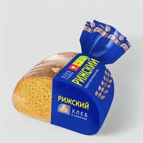 Хлеб Рижский подовый 250г в нарезке, упак