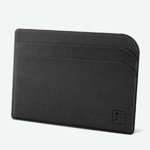 FLEXPOCKET Чехол для пластиковых карт из экокожи с тремя отделениями, цвет: Черный