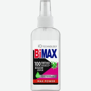 Спрей-пятновыводитель Bimax Max Power 100 пятен 100г 100 г