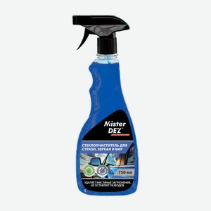 Mister DEZ AUTO PROFESSIONAL Стеклоочиститель для стекол, зеркал и фар, Яблоко, 750 мл