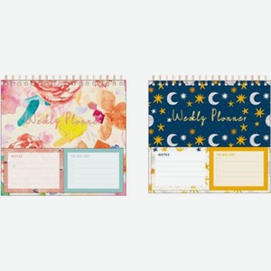 Набор канцелярский Syloon планировщик на спирали, планировщик листовой, блоки стикеров в ассортименте 1шт.