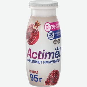 Продукт кисломолочный ACTIMEL Гранат с цинком 1,5% без змж, Россия, 95 г