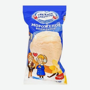 Мороженое Снежное Лакомство в вафельном стакане ваниль 6% 70г 70 г