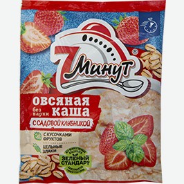 Каша Овсяная 7 Минут, Клубника, Абрикос, 45 Г