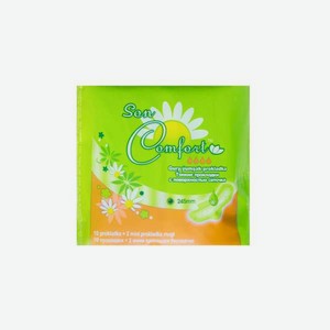 Прокладки дневные Sen Comfort 245 mm Soft 12 шт мягкая поверхность