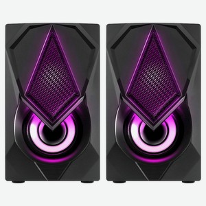 Акустическая 2.0 система Defender Solar 1 6Вт, подсветка, питание от USB