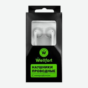 Наушники проводные Wellfort с микрофоном WX22091430-1 1.2м