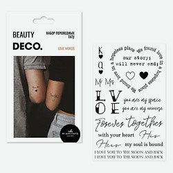 Набор переводных тату-слов by Miami tattoos