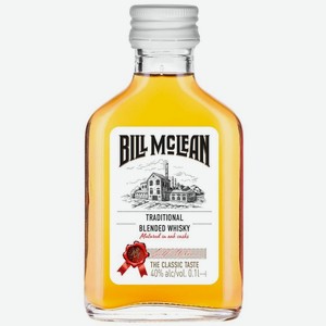 Виски Bill Mclean купажированный 40% 100мл