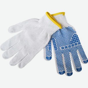 Перчатки ХБ с ПВХ точкой 1 пара