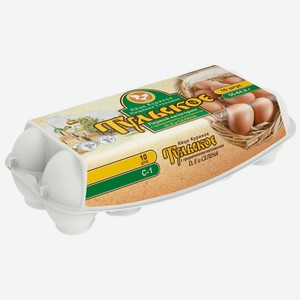 Яйцо куриное Тульская птицефабрика столовое С1, 10шт
