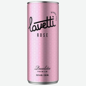 Сидр Lavetti Rose фруктовый фильтрованный сладкий 0,25 л