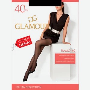 Колготки женские 40 den Glamour Tiamo nero 4