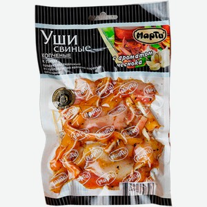 Уши свиные Марти копченые с чесноком 100г