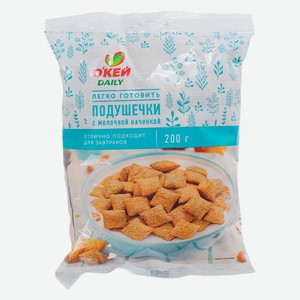Сухой завтрак О КЕЙ DAILY подушечки с молочной начинкой 200г