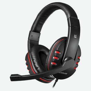 Игровая гарнитура Defender Warhead G-160 черная, кабель 2,5 м