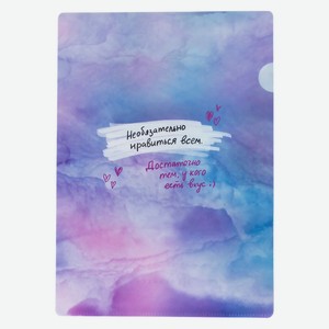 Папка-уголок для документов пластиковая МИКС (полипропилен, формат А4, 22х31 см, 1 отделение (-я), У