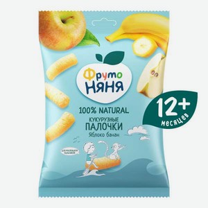 Кукурузные палочки ФрутоНяня яблоко-банан с 12 мес 20 г