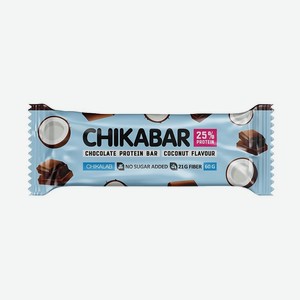CHIKALAB Батончик глазированный с начинкой Кокос, 60 г