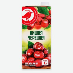 Нектра АШАН Красная птица вишня черешня, 1 л