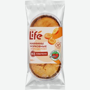 Маффин ЛЕНТА LIFE Морковный без глютена зам., Россия, 180 г