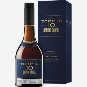 Бренди TORRES 10 Double Barrel 38%, п/у, 0.7л