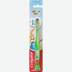 Зубная щетка детская COLGATE Доктор Заяц ультрамягкая, с 2 лет