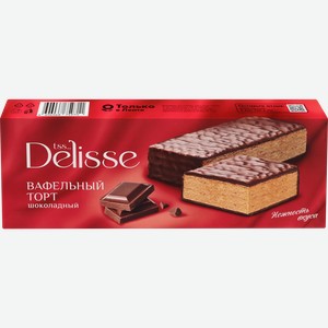 Торт вафельный DELISSE Шоколадный, 200г