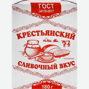 Спред растительно-жировой КРЕСТЬЯНСКИЙ Сливочник 60%, 180г