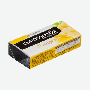 БЗМЖ Сыр плавленый Сыробогатов Маасдам 50% 80г Россия