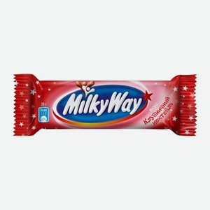 Шоколадный батончик Клубничный коктейль Milky Way 26г