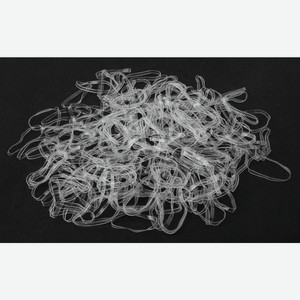 Резинки д/волос Идеальная прозрачные, 250 шт