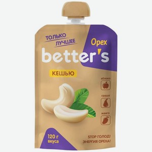 Десерт Better s яблоко-груша-манго с кешью, 120г
