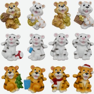 Декоративный магнит Santa Club Тигр символ года в ассортименте 1шт