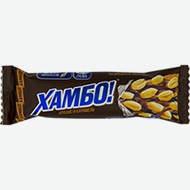 Шоколадный Батончик Хамбо, С Арахисом И Карамелью, С Печеньем И Карамелью, 50 Г