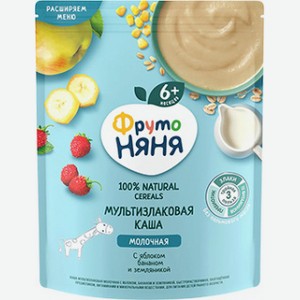 Каша Молочная Фрутоняня, Яблоко/банан/земляника, Чернослив, 200 Г