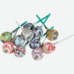 Карамель леденцовая ФРУТТИ White с ароматом крем-брюле, вишня, клубника, черничное морожное, 12г